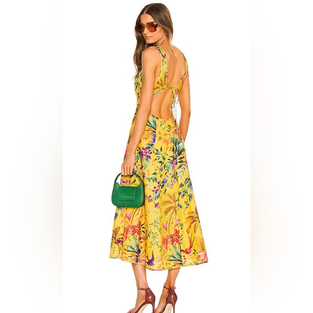 New Zimmerman size 2 tropical floral linen dress; perfect for spring!